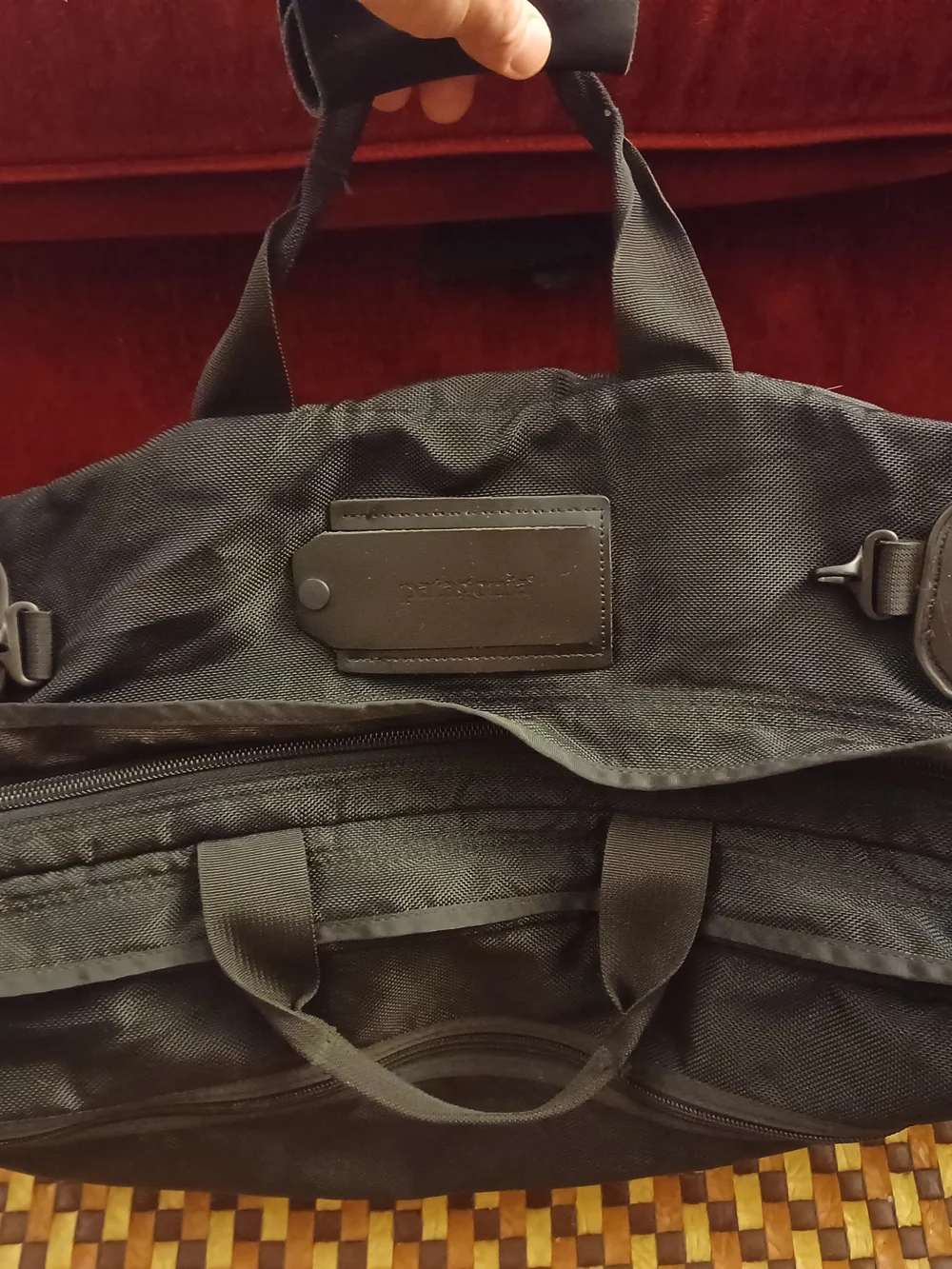 E1 Vintage Patagonia Backpack MLC 3 Way Carry on Black 45L Duffel - Carry Strap